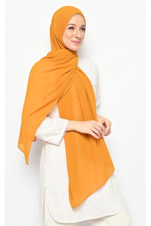 Pasmina Cerutti Crochet Mustard